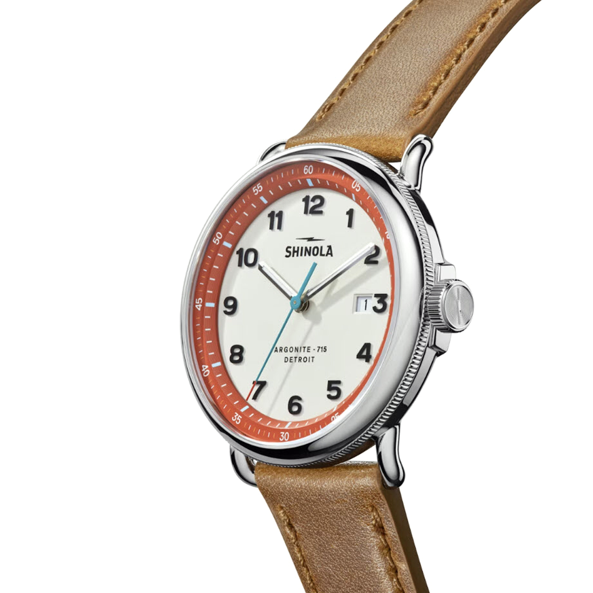 Shinola Canfield Model C56 43mm Watch, Grey Dial