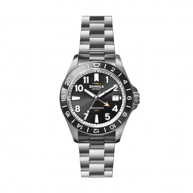 Shinola Monster GMT Automatic 40mm Watch Black Dial S0120267028