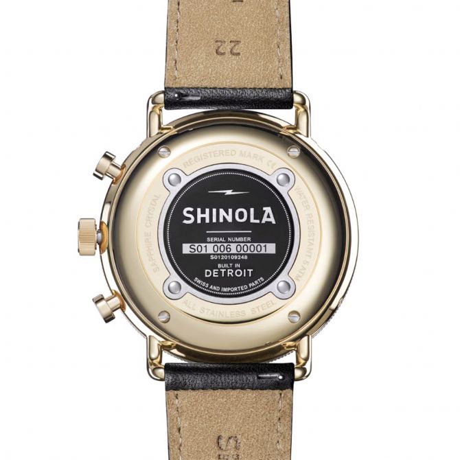 Shinola Canfield Sport 45mm Watch, Black Dial S0120109248