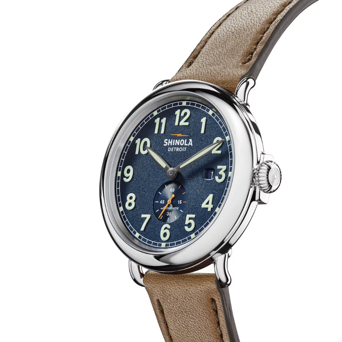 Shinola Runwell Automatic 45mm Watch, Midnight Blue Dial