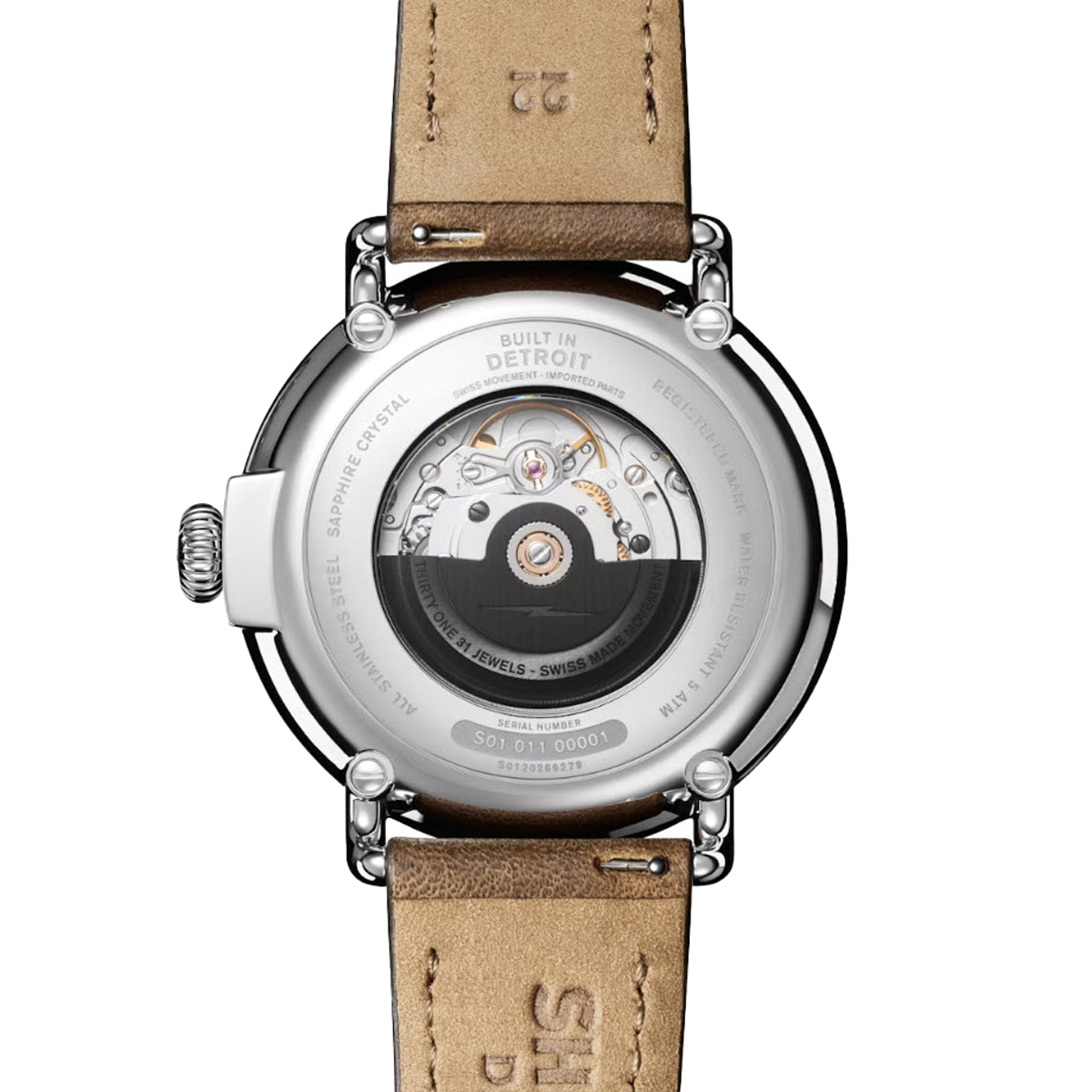 Shinola Runwell Automatic 45mm Watch, Midnight Blue Dial