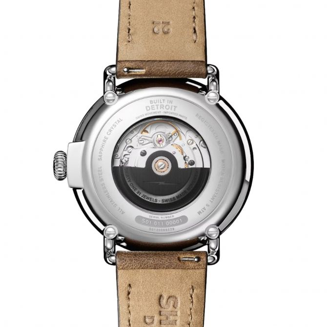 Shinola Runwell Automatic 45mm Watch, Midnight Blue Dial