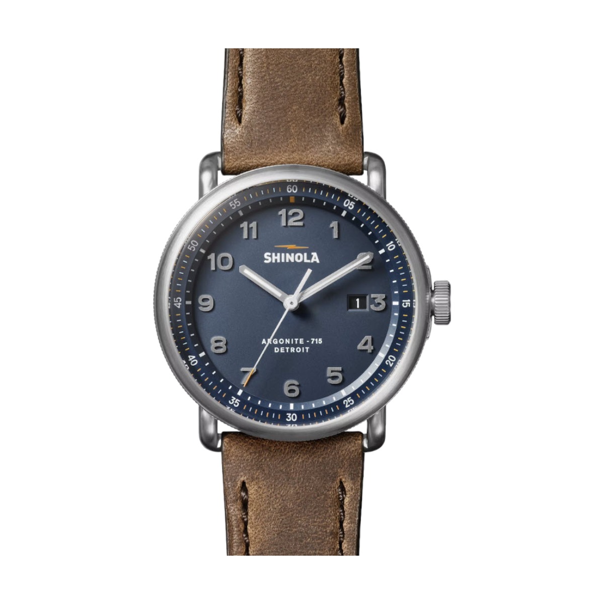 Shinola Canfield Model C56 43mm Men's Watch, Blue Dial