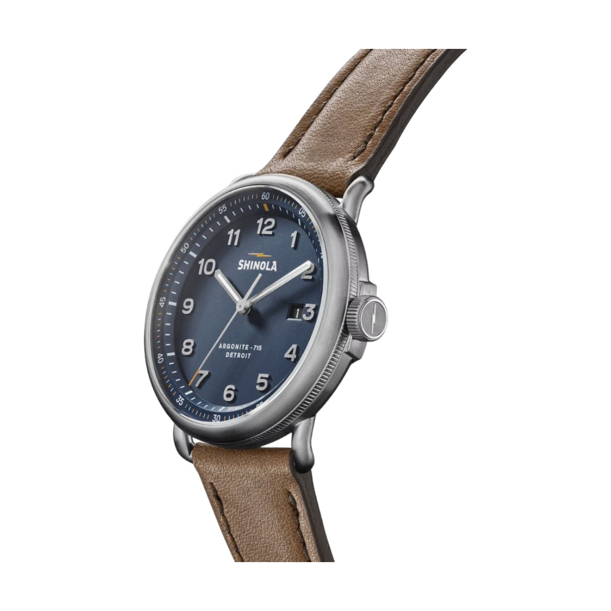 Shinola Canfield Model C56 43mm Men's Watch, Blue Dial