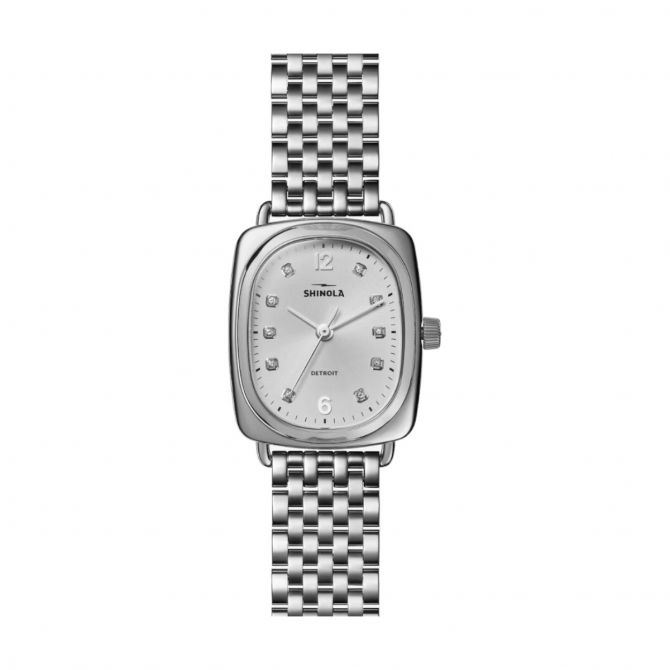 Shinola Diamond Dial Bixby 29x34mm Women's Watch, Grey Dial