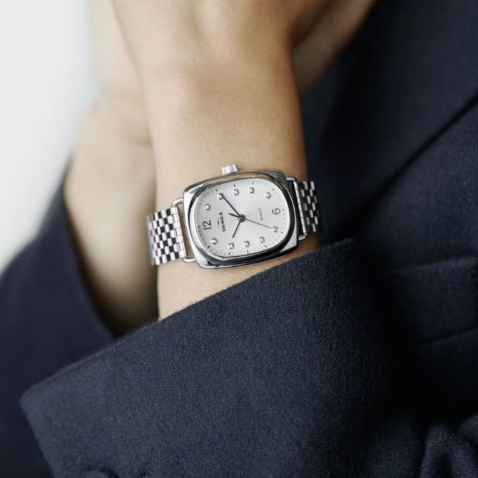 Shinola Diamond Dial Bixby 29x34mm Women's Watch, Grey Dial