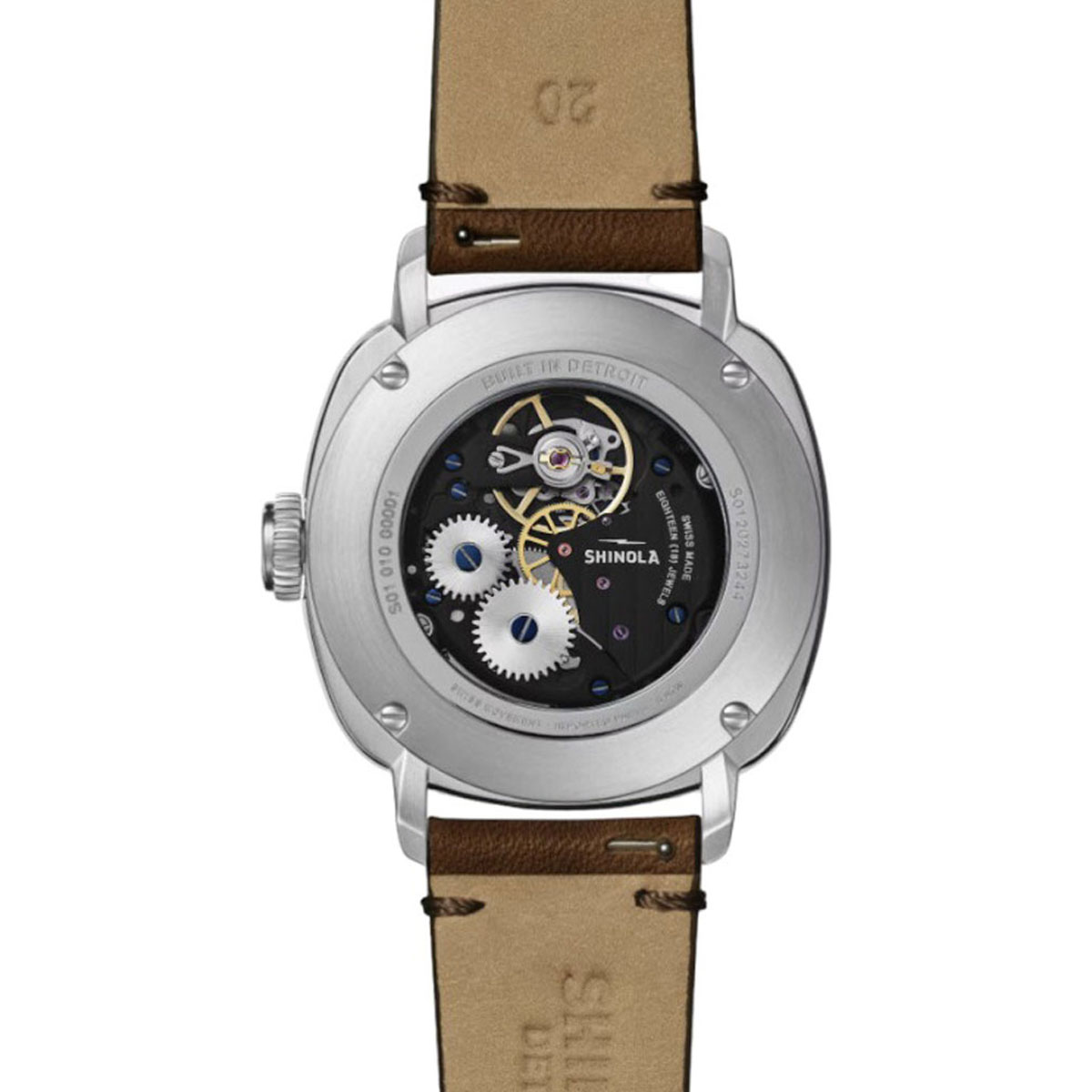 Shinola The Mechanic 39mm Men's Watch, White Dial