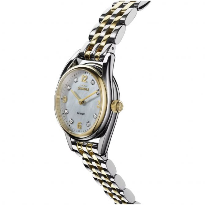 Shinola The Diamond Dial Derby 30mm Women's Watch, Mother of