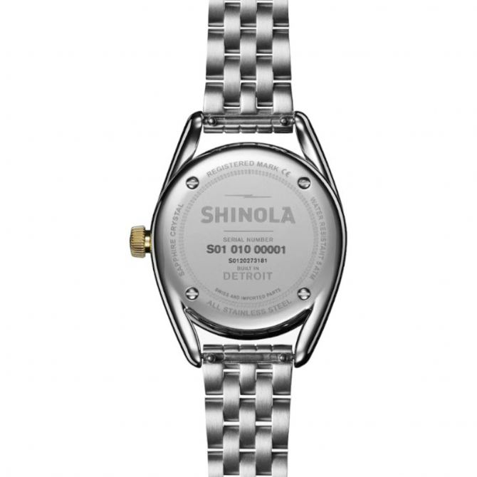 Shinola The Diamond Dial Derby 30mm Women's Watch, Mother of Pearl