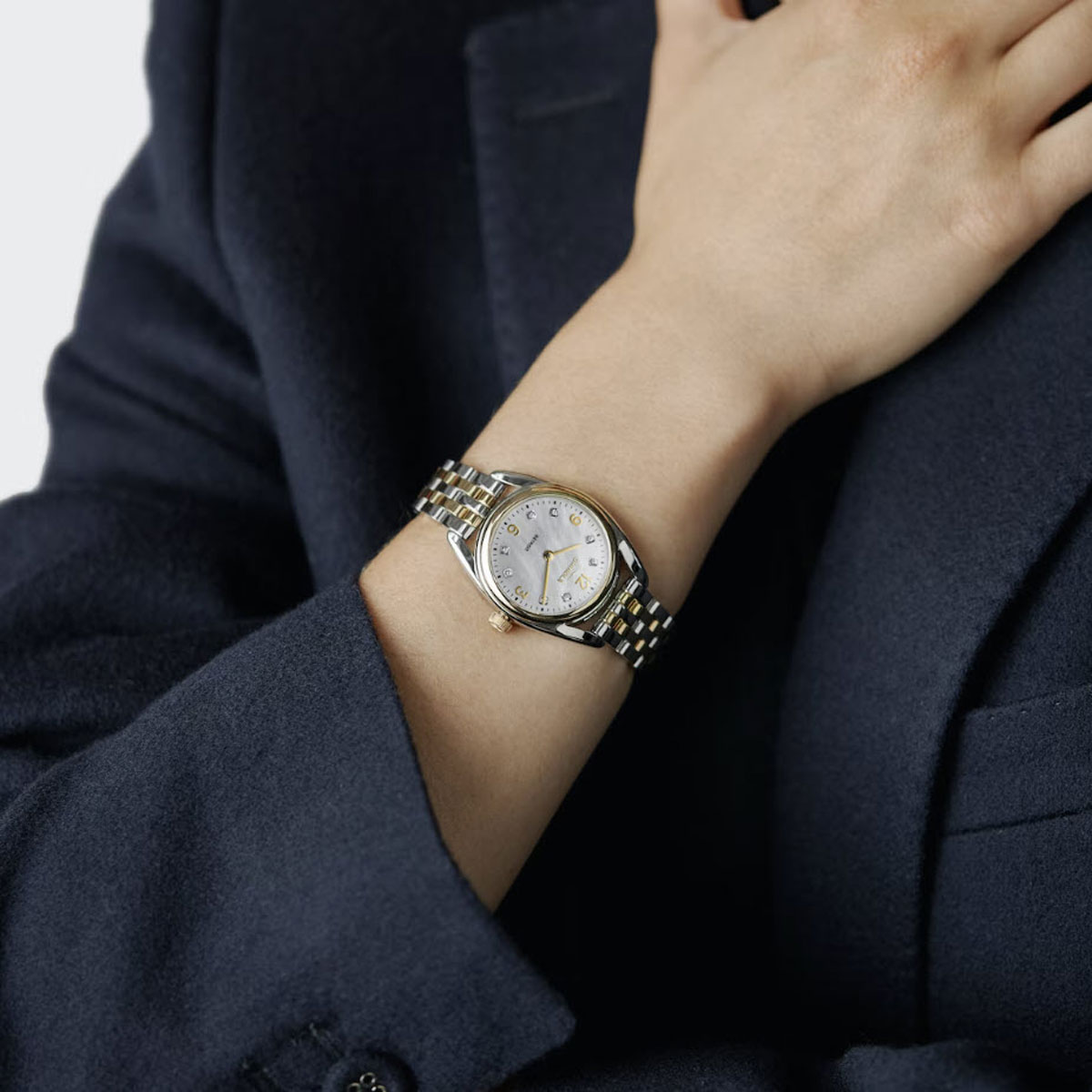 Shinola The Diamond Dial Derby 30mm Women's Watch, Mother of Pearl Dial