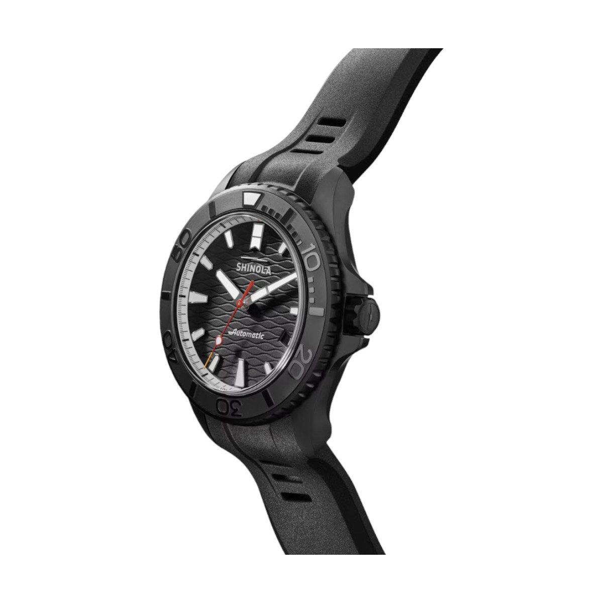 Shinola Ceramic Monster Automatic 43mm Men's Watch, Black Dial