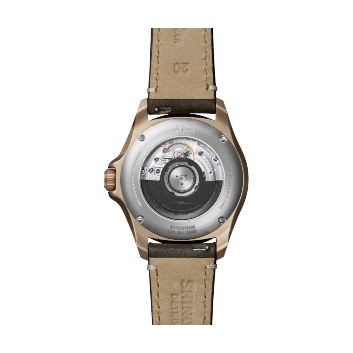 Shinola Bronze Monster GMT 40mm Men's Watch, Deep Brown Dial