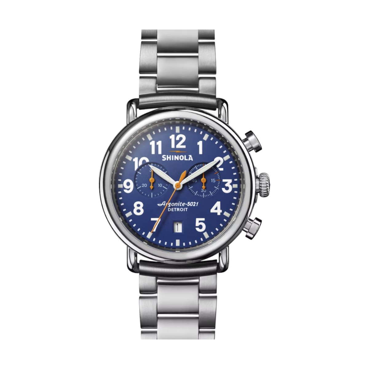 Shinola Runwell Chronograph 41mm Men's Watch, Royal Blue Dial