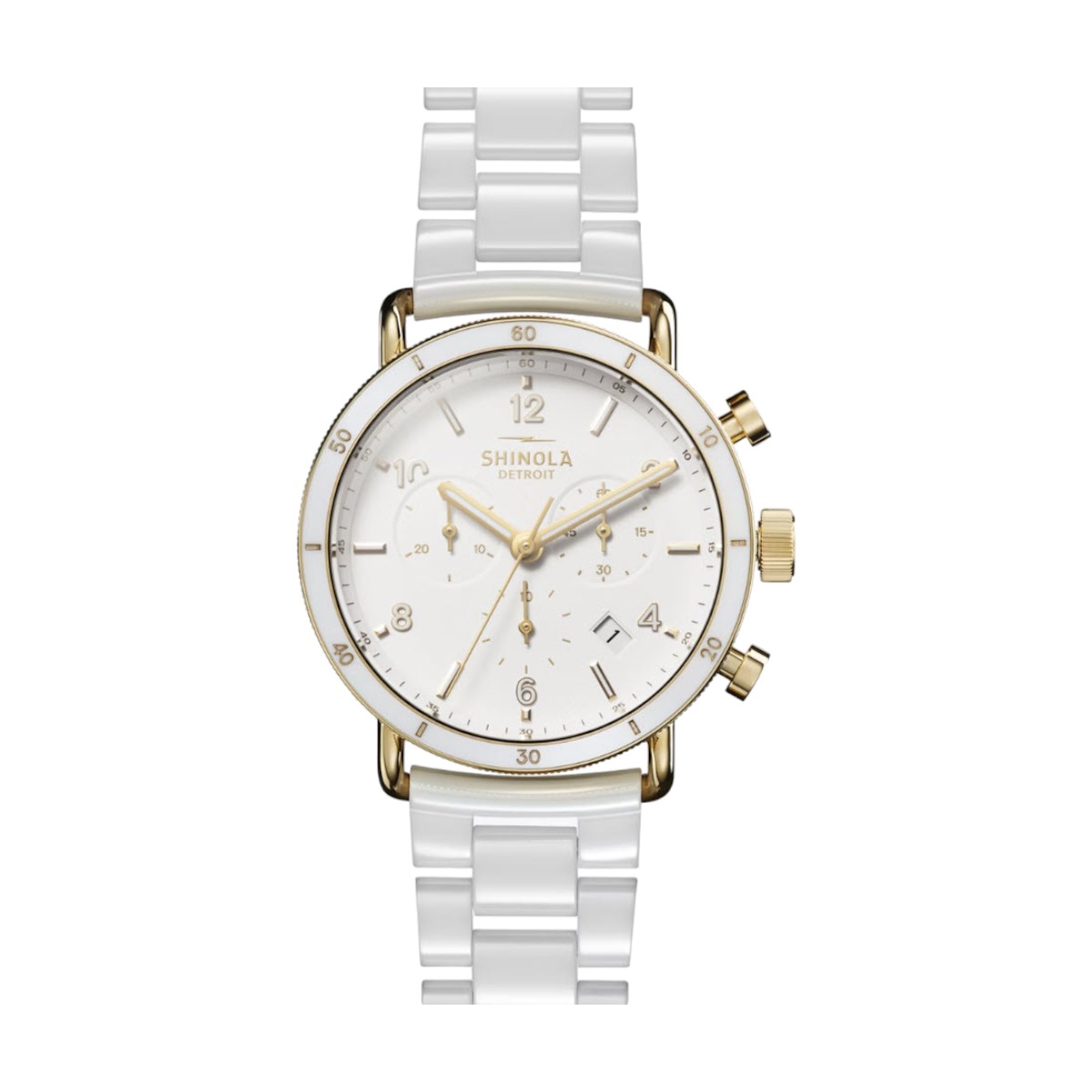 Shinola Canfield Sport 40mm Men's Watch, White Dial