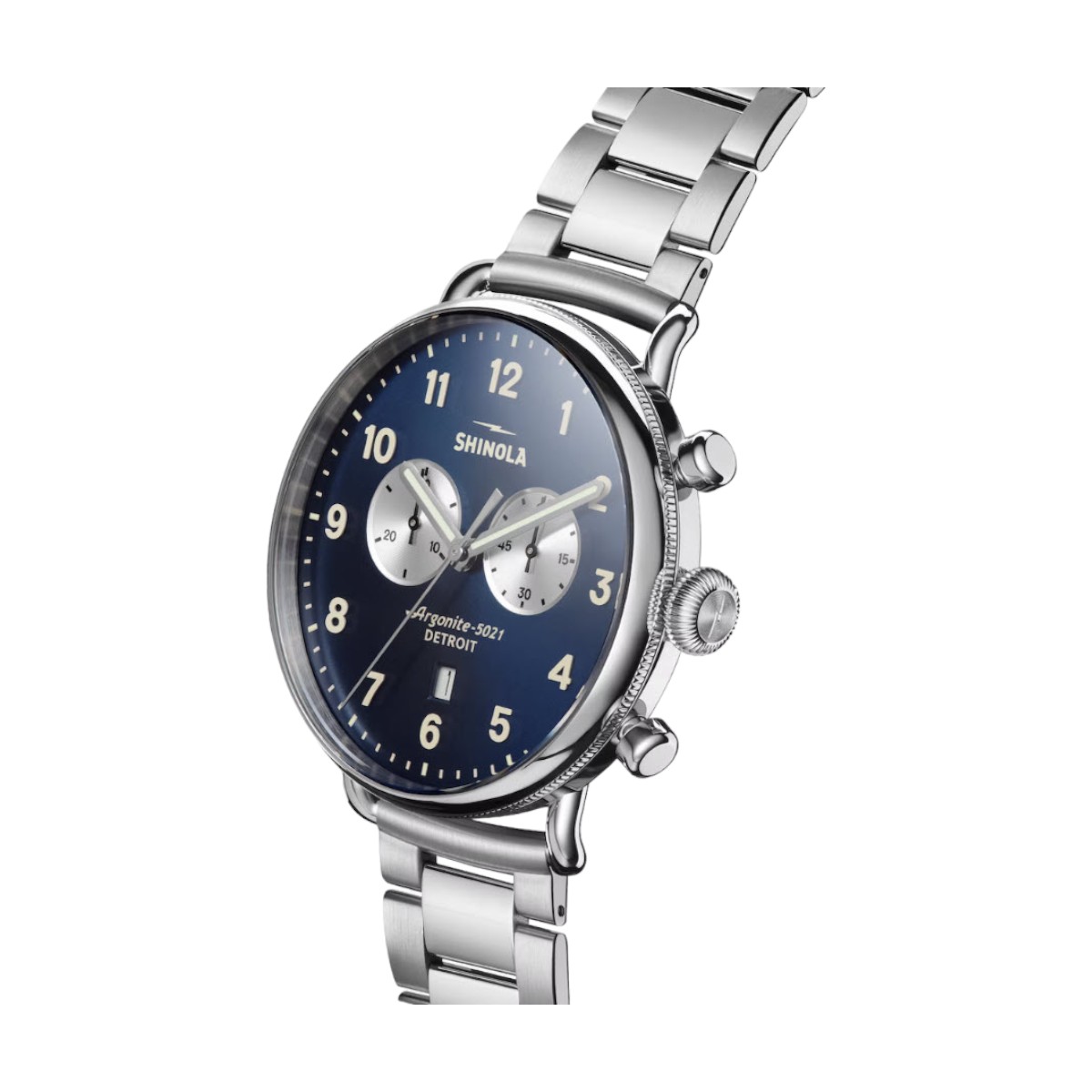 Shinola Canfield Chronograph 43mm Men's Watch, Midnight Blue Dial