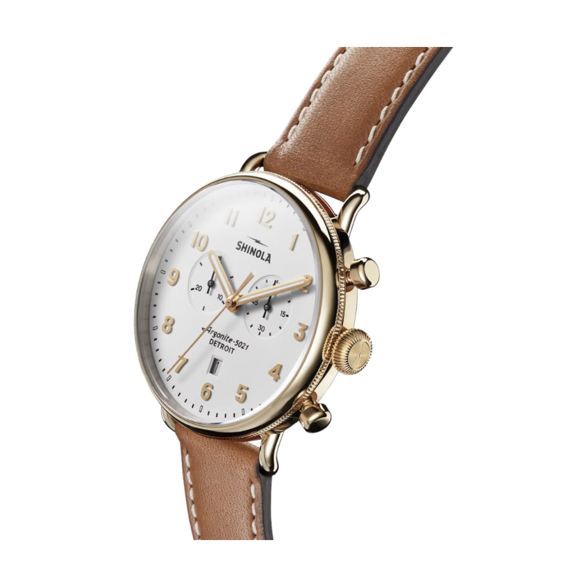 Shinola Canfield Chronograph 43mm Men's Watch, White Dial