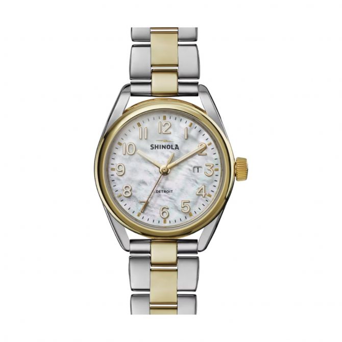 Shinola Derby 38mm Women's Watch, Mother of Pearl Dial