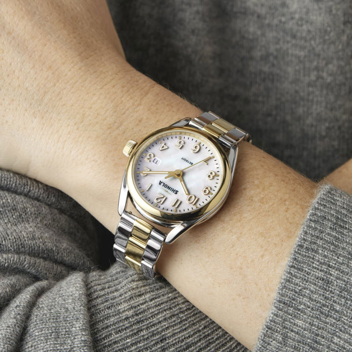 Shinola Derby 38mm Women's Watch, Mother of Pearl Dial