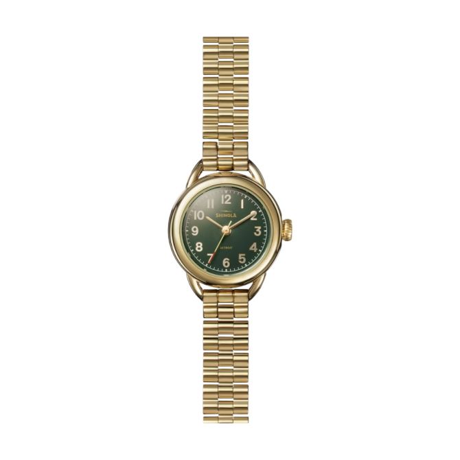 Shinola Runabout 25mm Watch, Dark Forest Green Dial