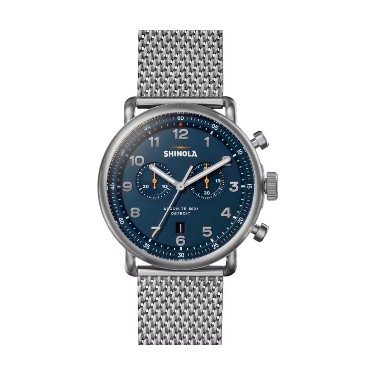 Shinola Canfield Chronograph Model C56 43mm Men's Watch, Blue Dial
