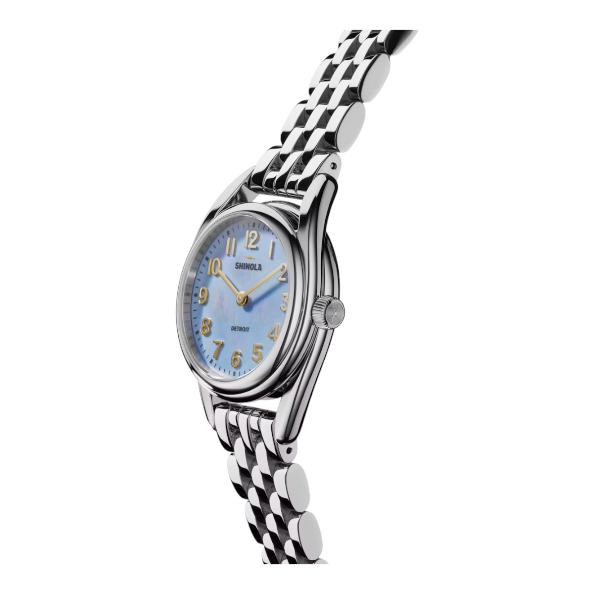 Shinola Derby 30mm Women's Watch, Blue Mother of Pearl Dial