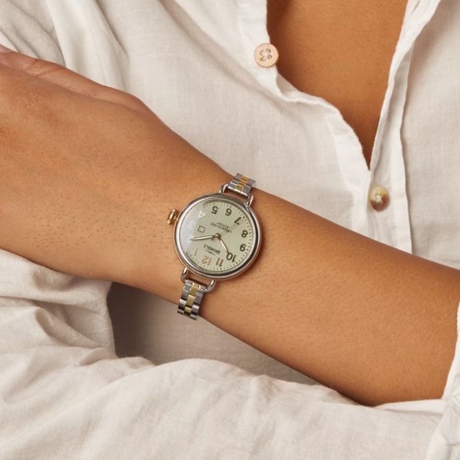 Shinola Birdy 34mm Women's Watch, Green Dial | S0120299738 | Borsheims