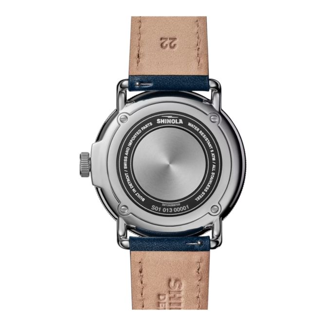 Shinola Canfield Model C56 43mm Men's Watch, Cream Dial