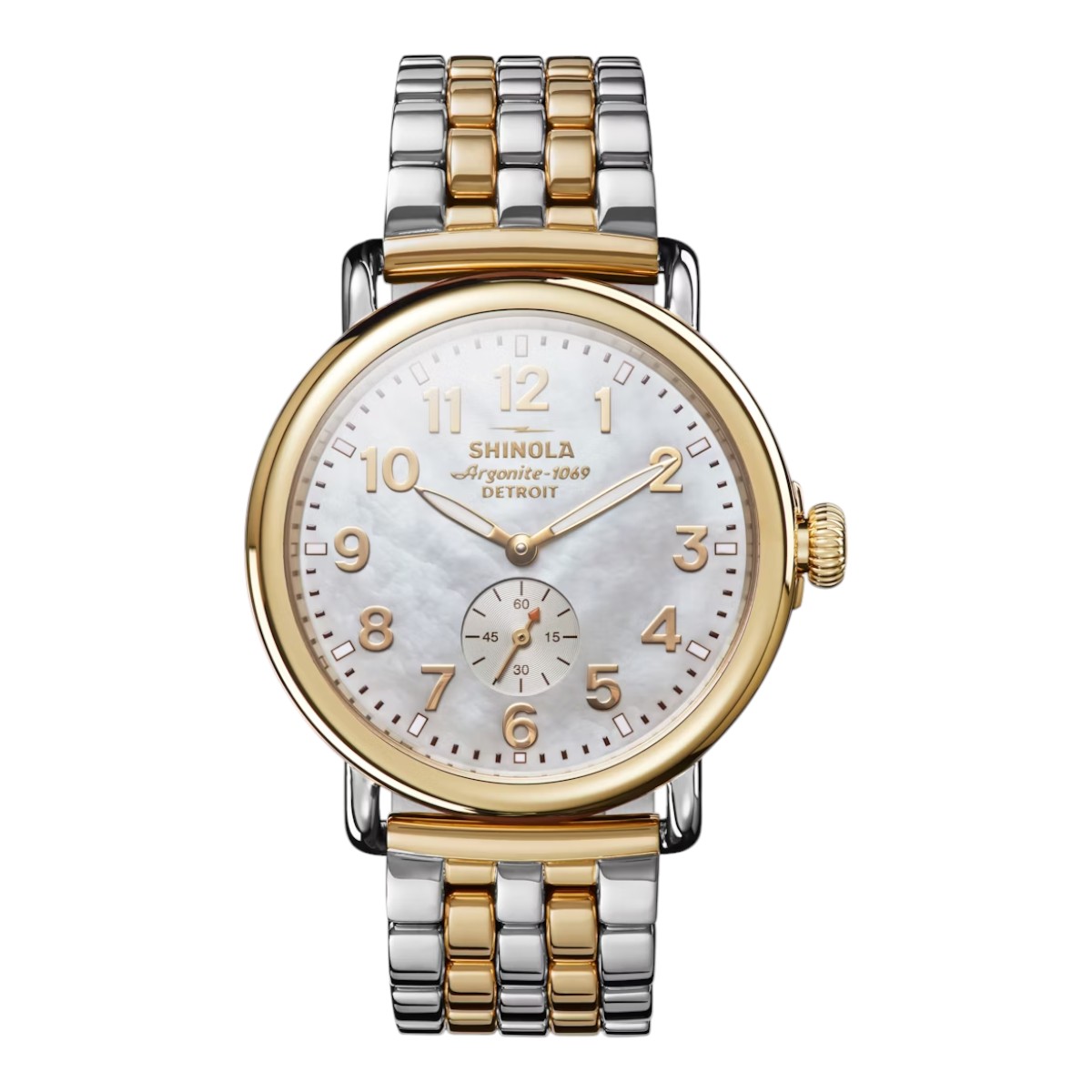 Shinola Runwell 41mm Women's Watch, White Mother of Pearl Dial