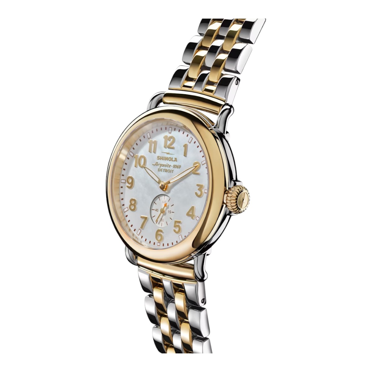 Shinola Runwell 41mm Women's Watch, White Mother of Pearl Dial