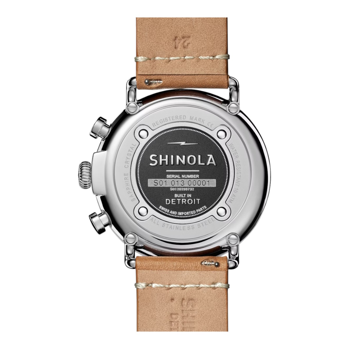 Shinola Runwell Chronograph 47mm Men's Watch, White Dial
