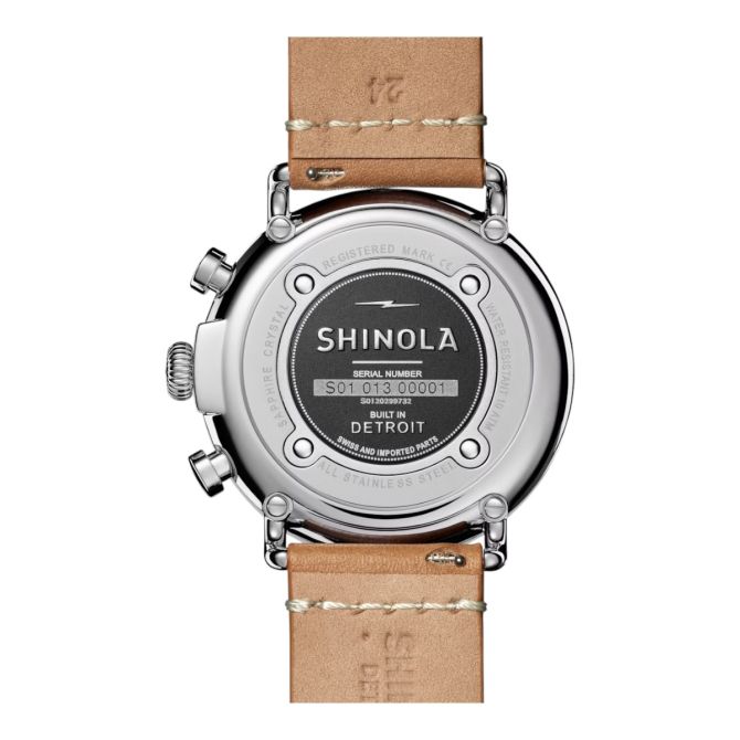 Shinola Runwell Chronograph 47mm Men's Watch, White Dial