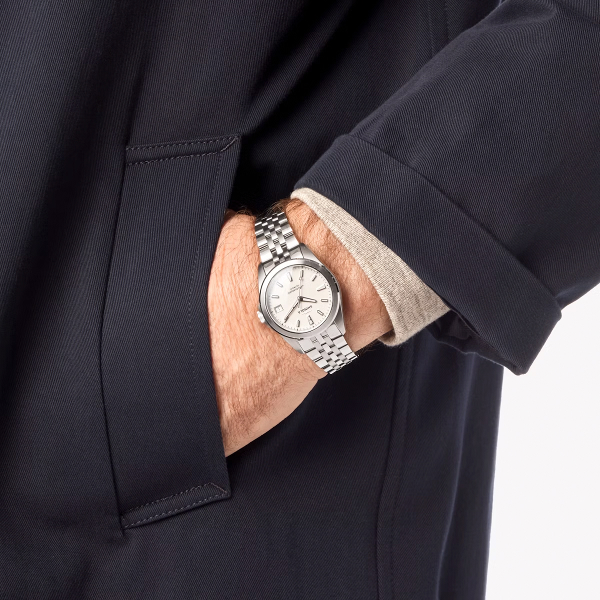 Shinola Circadian Monster 36mm Men's Watch, Silver Dial