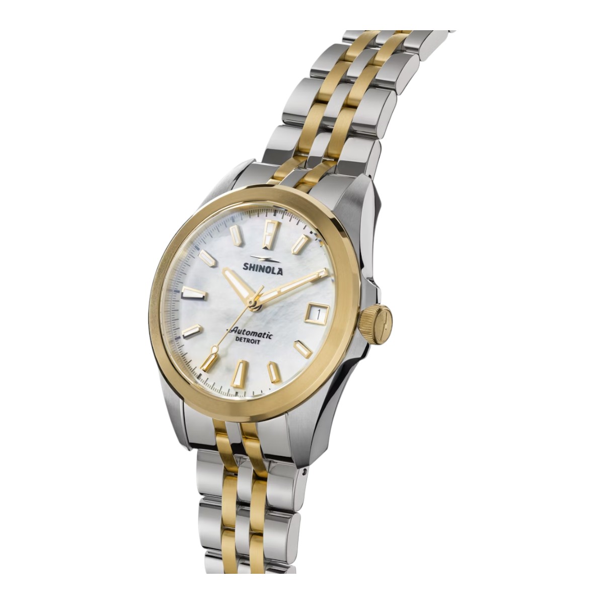 Shinola Circadian Monster 36mm Men's Watch, White Mother of Pearl Dial