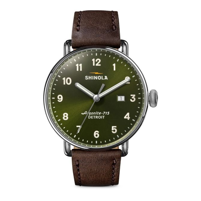 Shinola Canfield 43mm Men's Watch, Green Dial