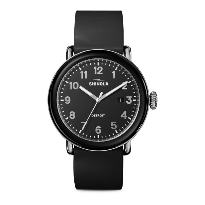 Shinola Detrola 41mm Men's Watch, Black Dial and Black Band