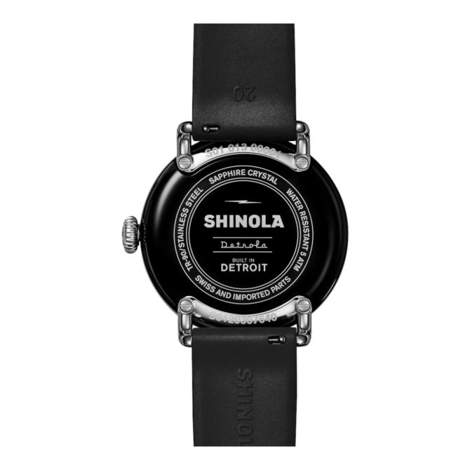 Shinola Detrola 41mm Men's Watch, Black Dial and Black Band