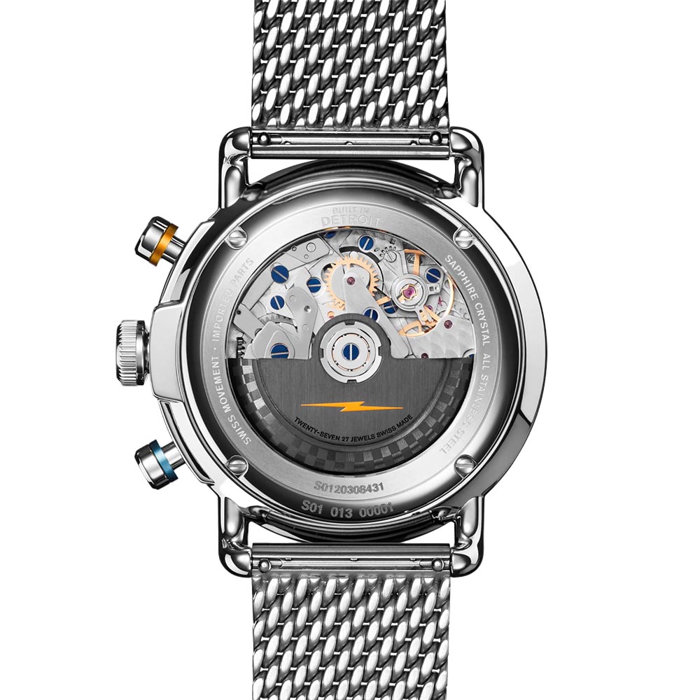 Shinola Canfield Speedway Open Road Automatic Chronograph 44mm Men's Watch, Blue Dial