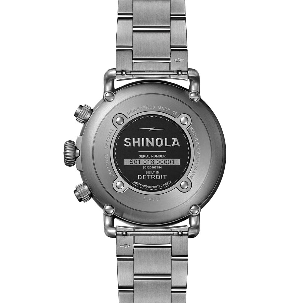 Shinola Runwell Chronograph West Wind 42mm Men's Watch, Black Dial