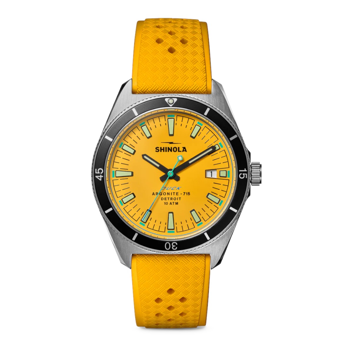 Shinola Duck 40mm Men's Watch, Yellow Dial