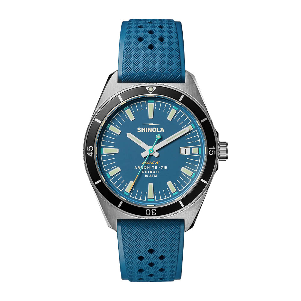 Shinola Duck 40mm Men's Watch, Blue Dial