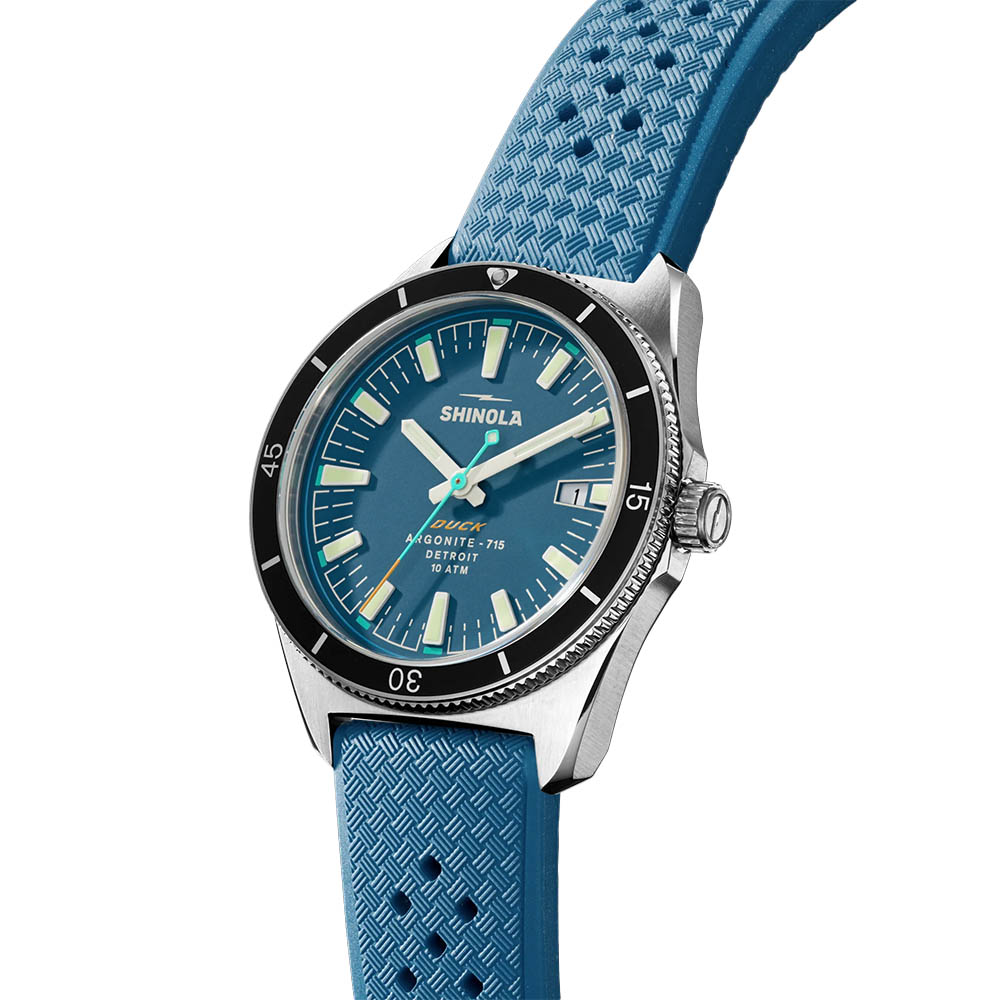 Shinola Duck 40mm Men's Watch, Blue Dial