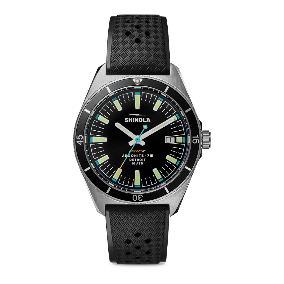 Shinola Duck 40mm Men's Watch, Black Dial