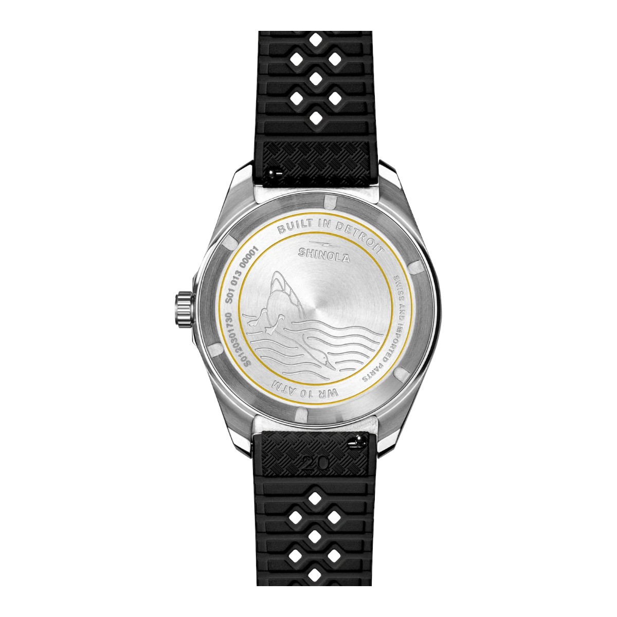 Shinola Duck 40mm Men's Watch, Black Dial