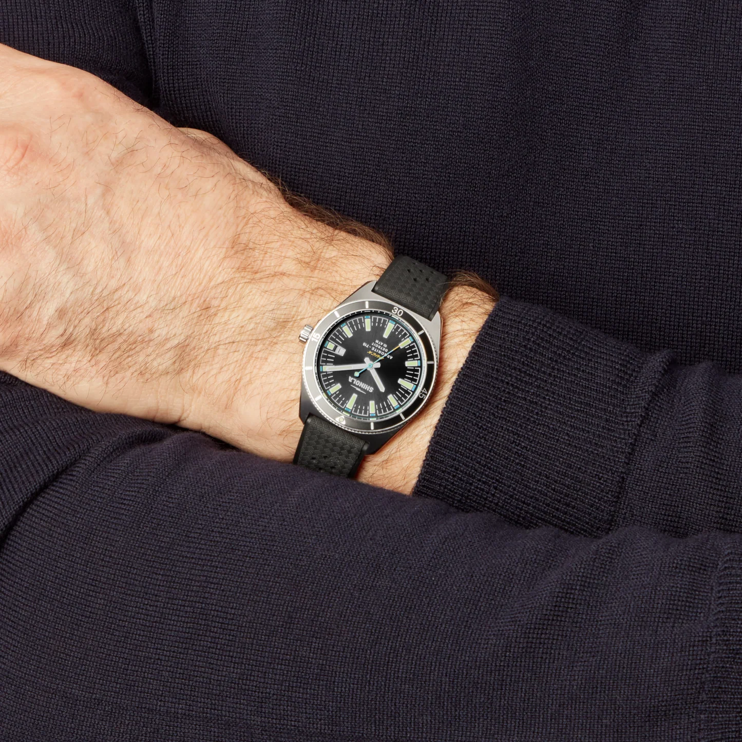 Shinola Duck 40mm Men's Watch, Black Dial