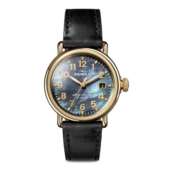 Shinola Runwell 36mm Women's Watch, Grey Mother of Pearl Dial