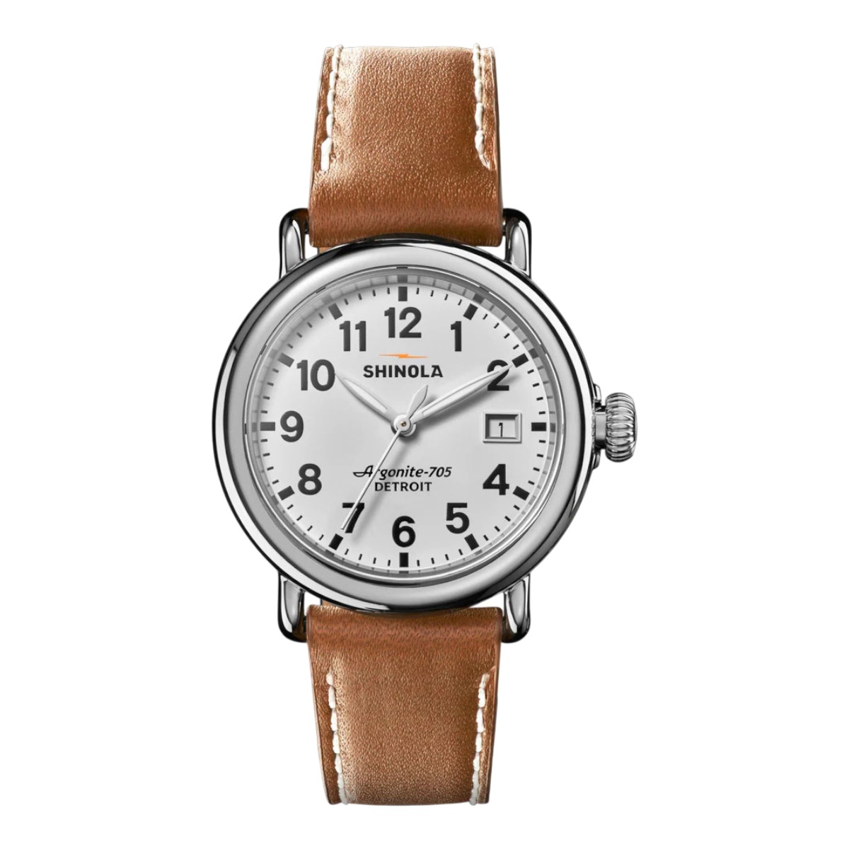 Shinola Runwell 36mm Watch, White Dial