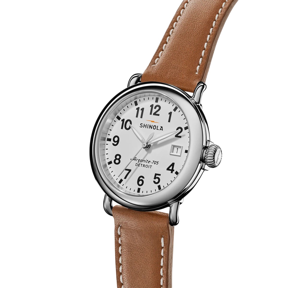 Shinola Runwell 36mm Watch, White Dial