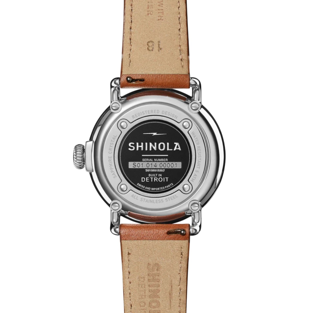 Shinola Runwell 36mm Watch, White Dial