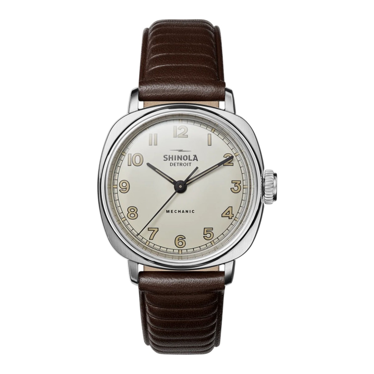 Shinola Mechanic 39mm Men's Watch, Alabaster Dial