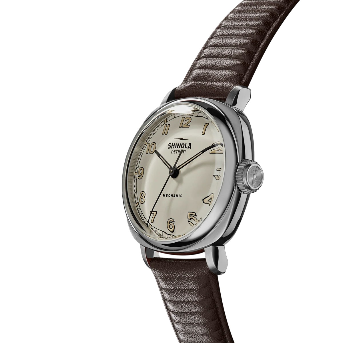 Shinola Mechanic 39mm Men's Watch, Alabaster Dial